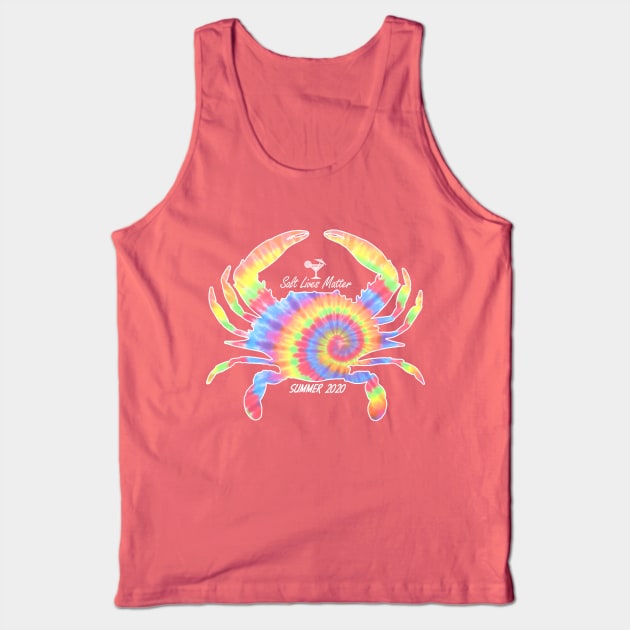 Tie Dye Crab Salt Lives Matter Social Distancing Summer 2020 Tank Top by TeeCreations